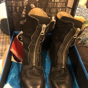 Men’s John Fluevog boots.